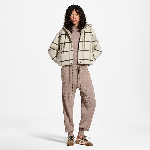 Chaqueta de tartán de doble cara con cremallera Mujer Prêt-à-Porter Abrigos y chaquetas | LOUIS VUITTON (Zoom de producto)