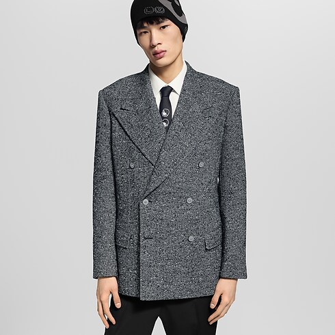 Chaqueta de tweed de doble botonadura Hombre Prêt-à-Porter Americanas y chaquetas | LOUIS VUITTON (Zoom de producto)