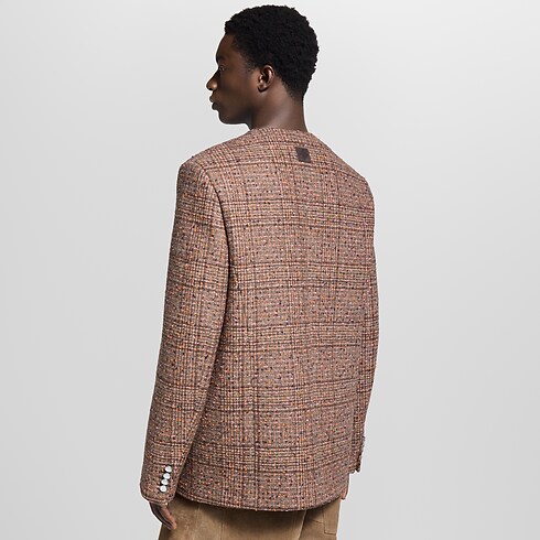 Chaqueta de tweed sin cuello Hombre Prêt-à-Porter Americanas y chaquetas | LOUIS VUITTON (Zoom de producto)