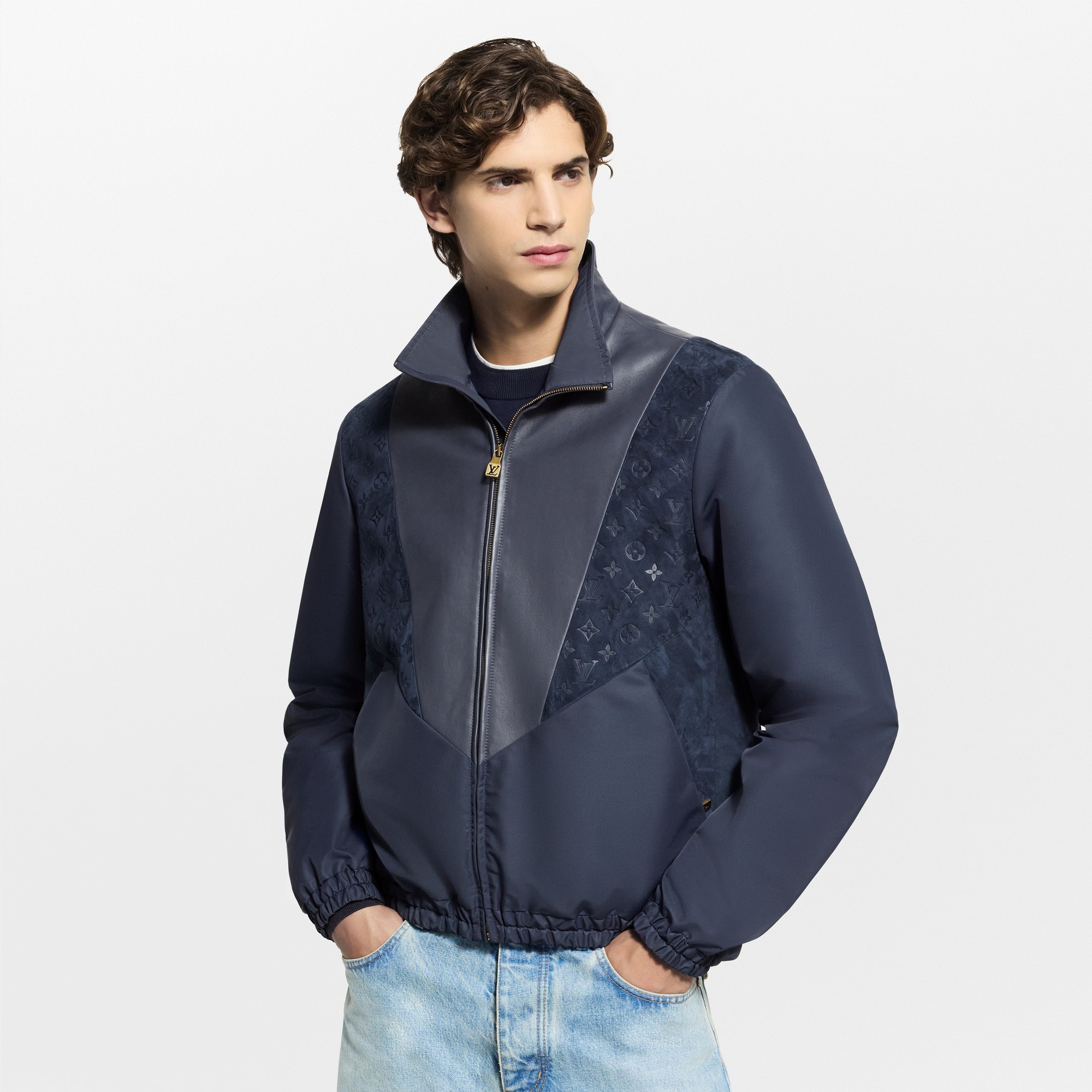 Chaqueta deportiva en piel  Hombre Prêt-à-Porter Cazadoras y abrigos | LOUIS VUITTON (Zoom de producto)