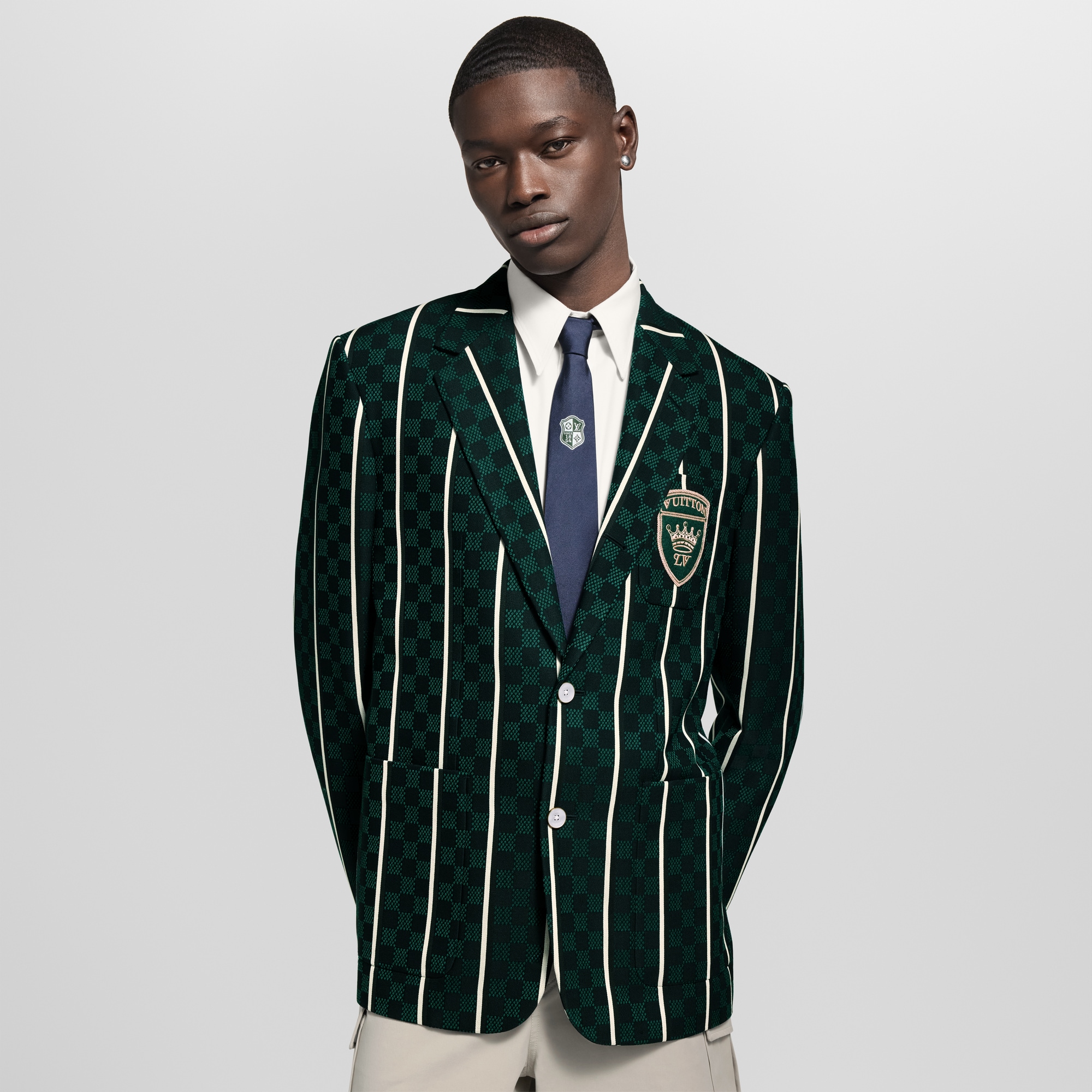Chaqueta gráfica de botonadura sencilla  Hombre Prêt-à-Porter Americanas y chaquetas | LOUIS VUITTON (Zoom de producto)