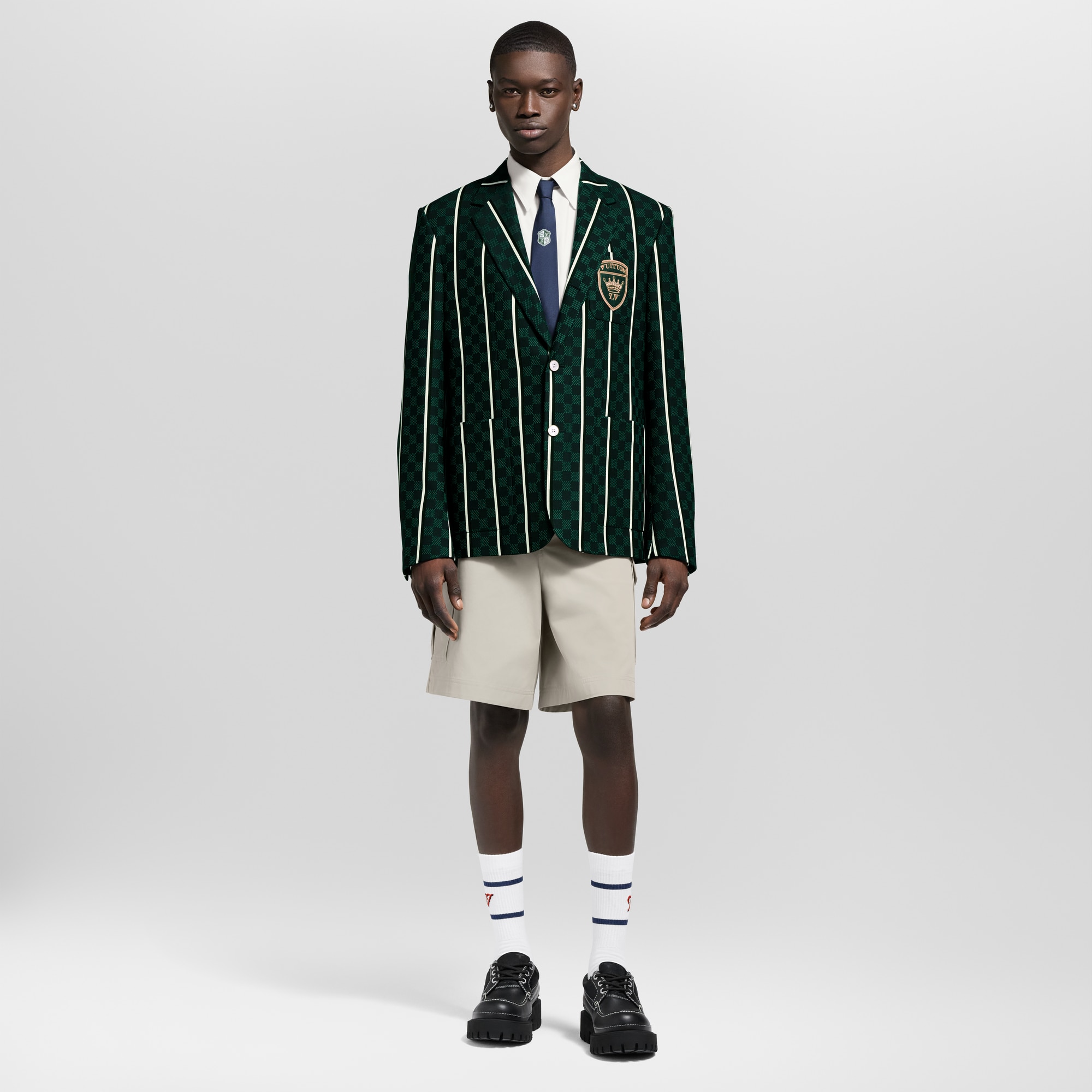 Chaqueta gráfica de botonadura sencilla  Hombre Prêt-à-Porter Americanas y chaquetas | LOUIS VUITTON (Zoom de producto)
