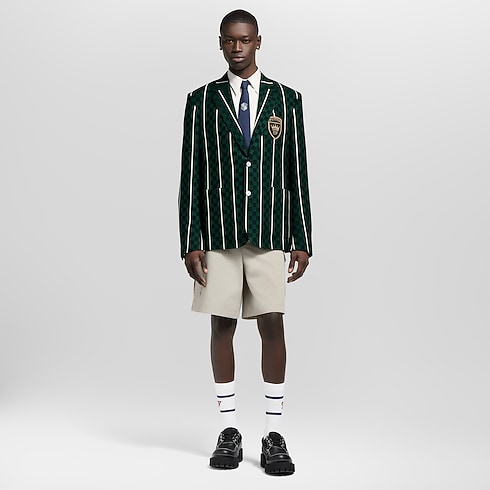 Chaqueta gráfica de botonadura sencilla Hombre Prêt-à-Porter Americanas y chaquetas | LOUIS VUITTON (Zoom de producto)