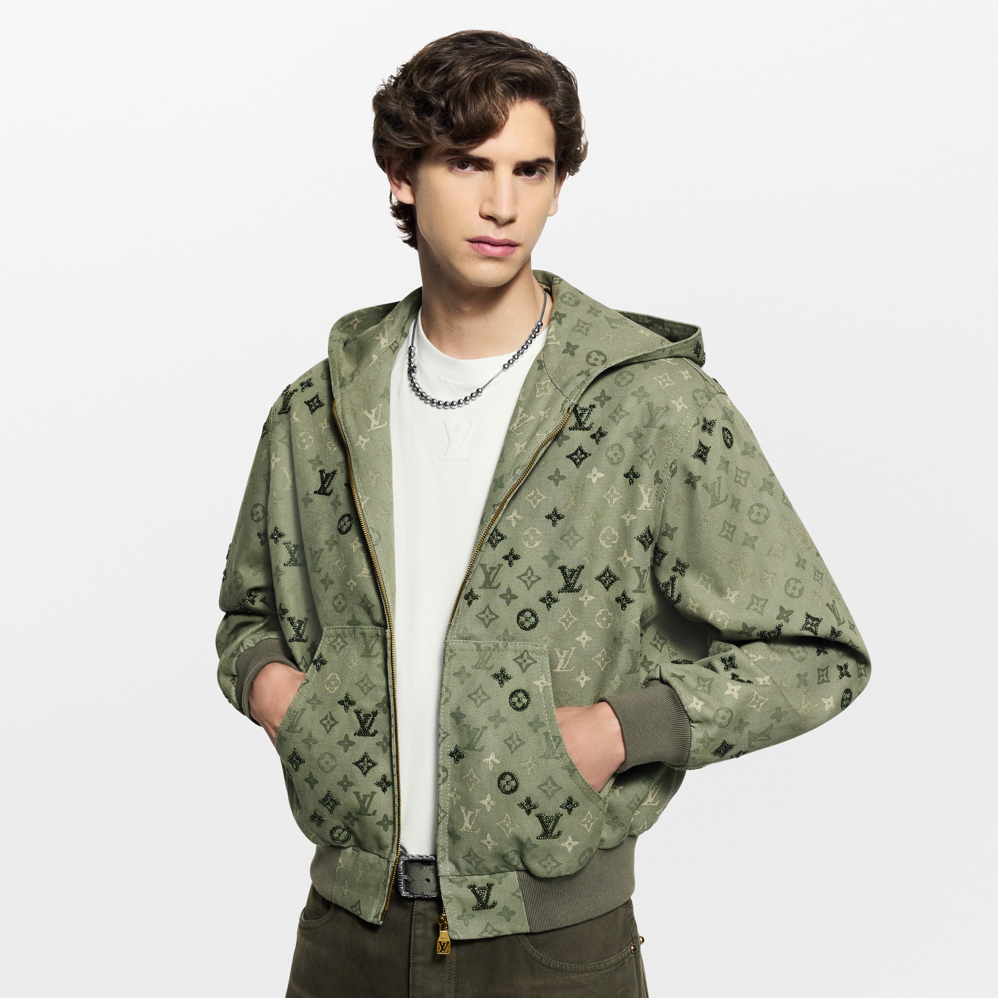 Chaqueta Monogram con capucha  Hombre Prêt-à-Porter Cazadoras y abrigos | LOUIS VUITTON (Zoom de producto)