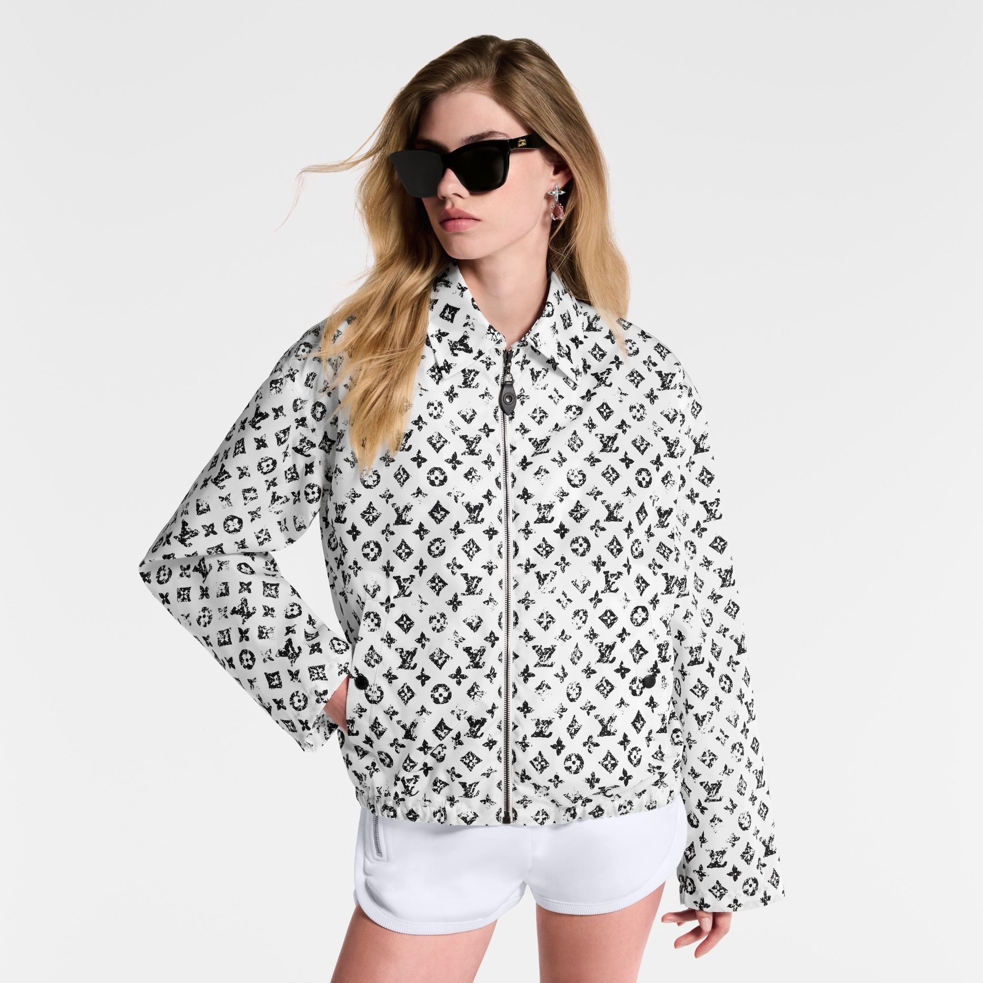 Chaqueta Monogram con cremallera  Mujer Prêt-à-Porter Abrigos y chaquetas | LOUIS VUITTON (Zoom de producto)