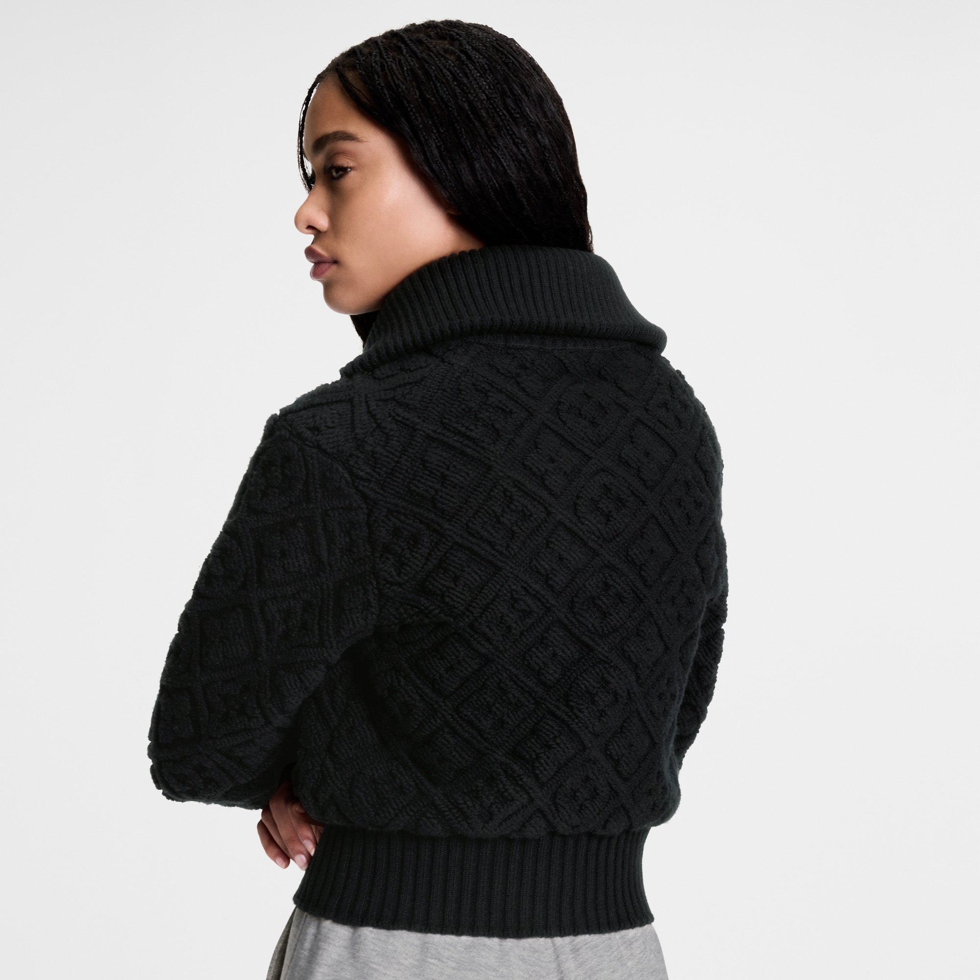 Chaqueta Monogram de felpa con cremallera  Mujer Prêt-à-Porter Artículos de punto | LOUIS VUITTON (Zoom de producto)
