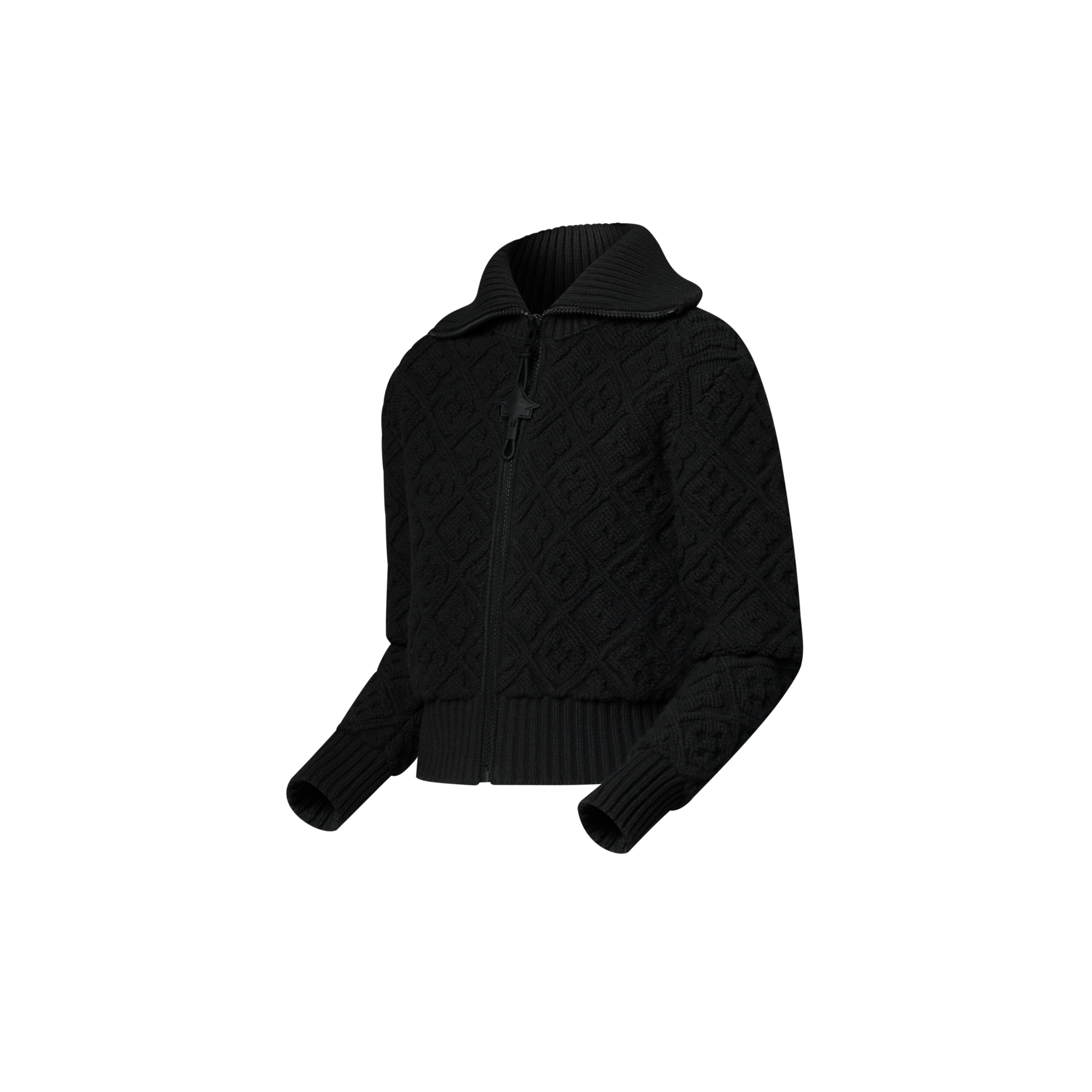 Chaqueta Monogram de felpa con cremallera  Mujer Prêt-à-Porter Artículos de punto | LOUIS VUITTON (Zoom de producto)