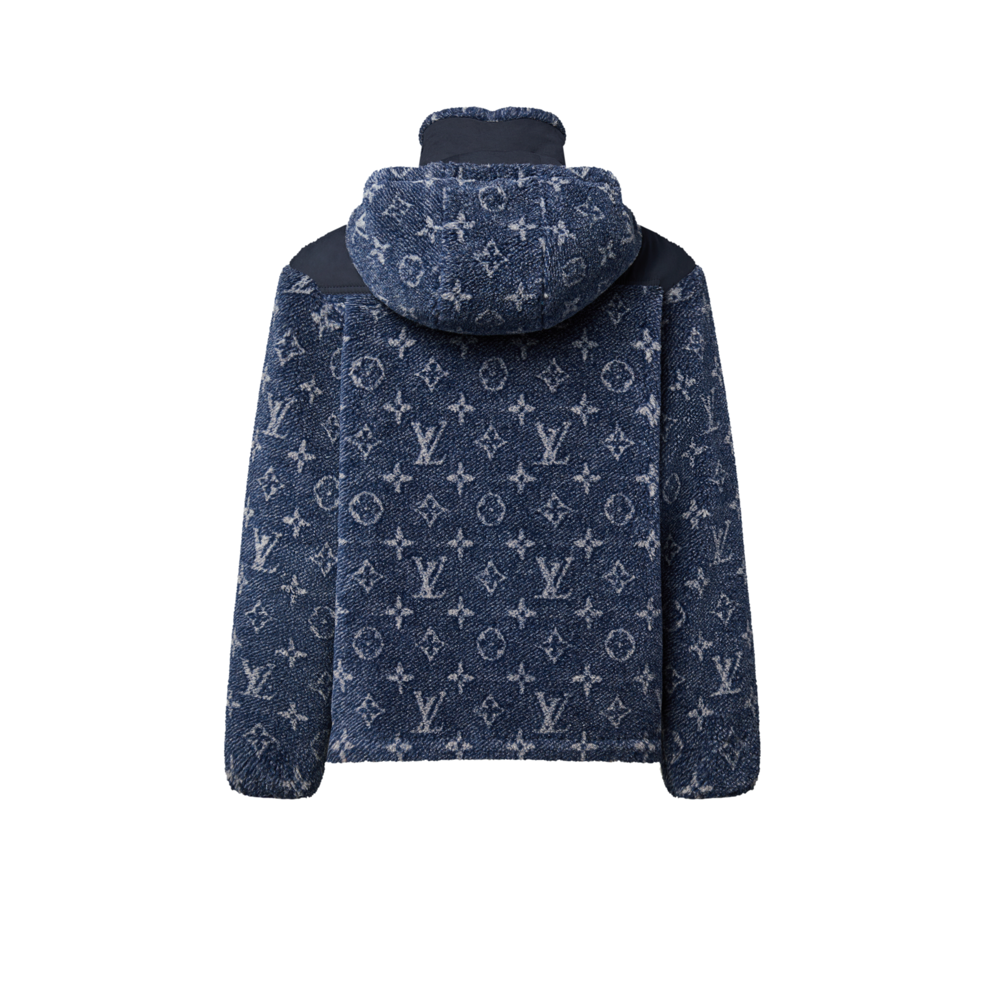 Chaqueta Monogram de felpa con efecto denim  Mujer Prêt-à-Porter Abrigos y chaquetas | LOUIS VUITTON (Zoom de producto)