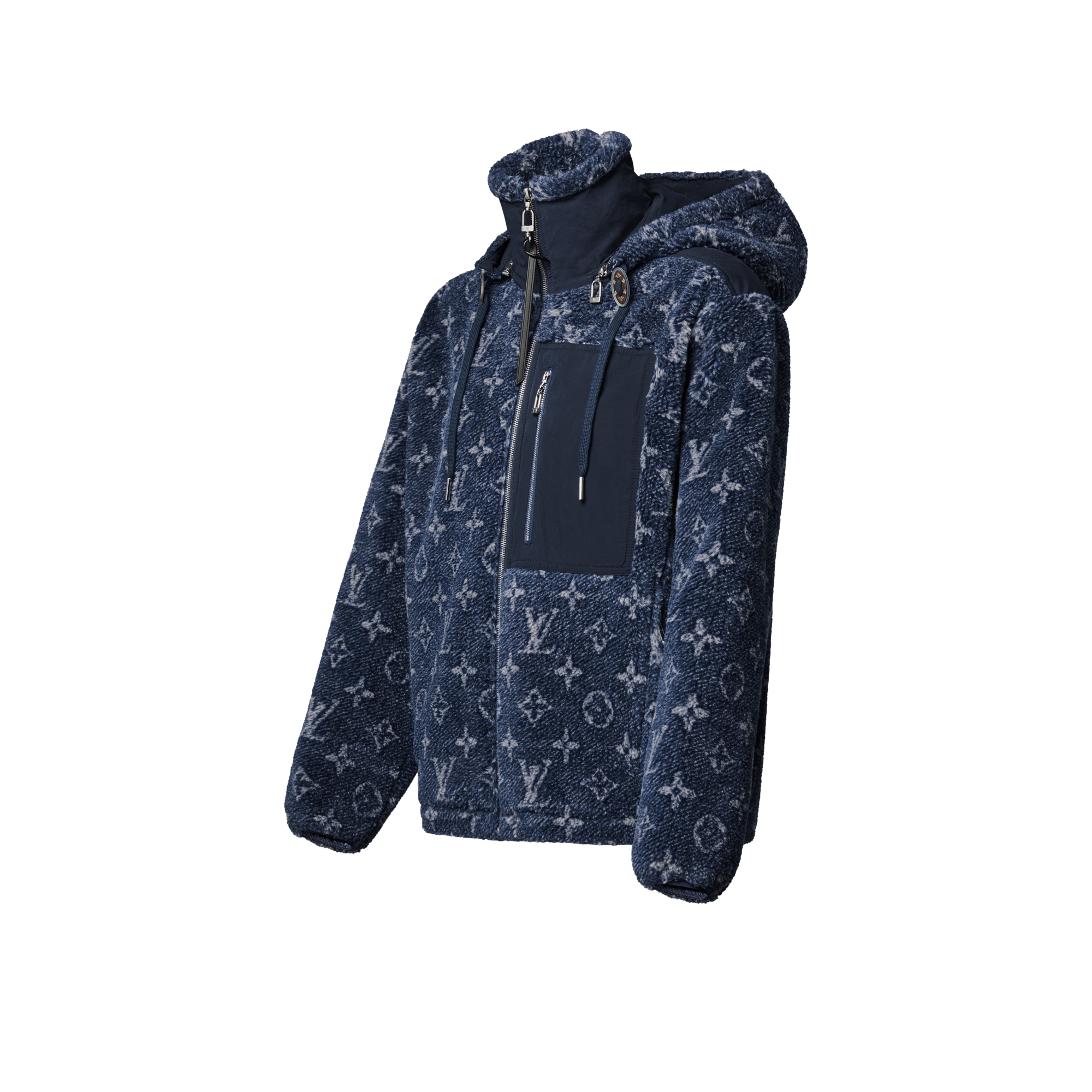 Chaqueta Monogram de felpa con efecto denim  Mujer Prêt-à-Porter Abrigos y chaquetas | LOUIS VUITTON (Zoom de producto)