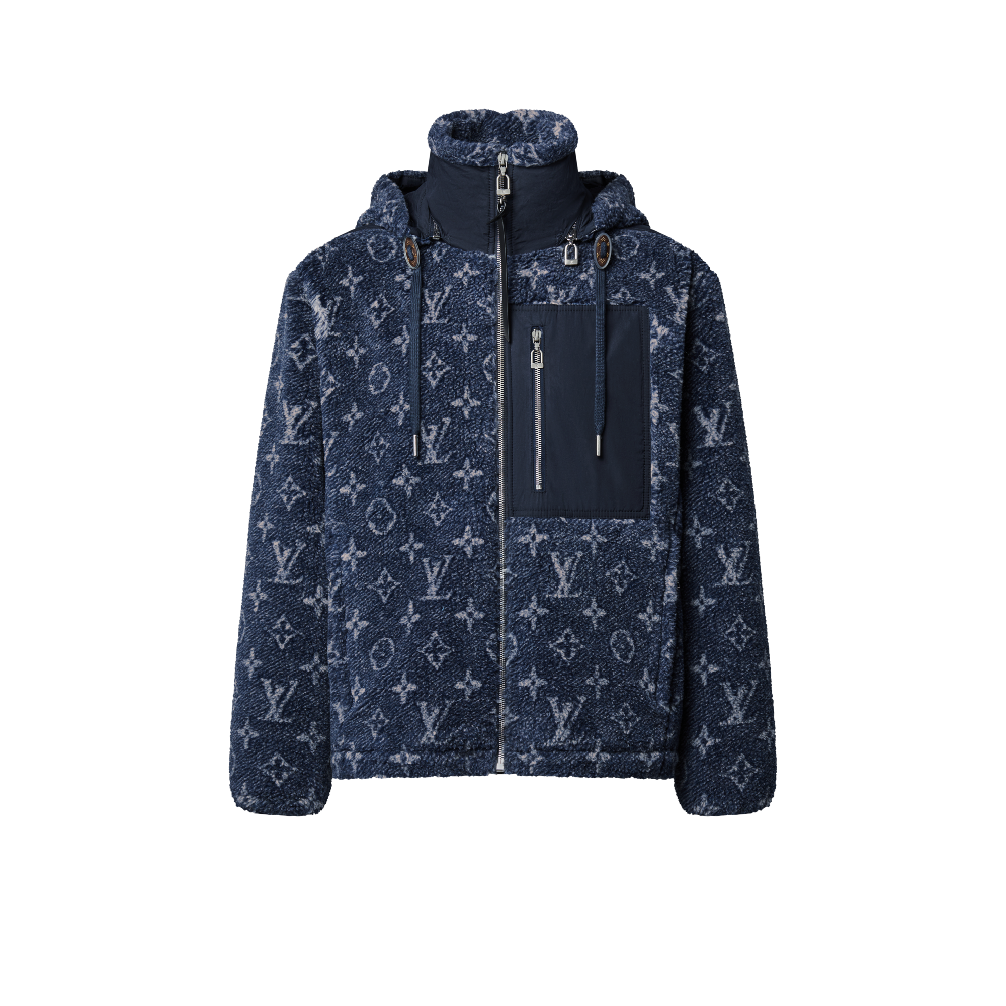 Chaqueta Monogram de felpa con efecto denim  Mujer Prêt-à-Porter Abrigos y chaquetas | LOUIS VUITTON (Zoom de producto)