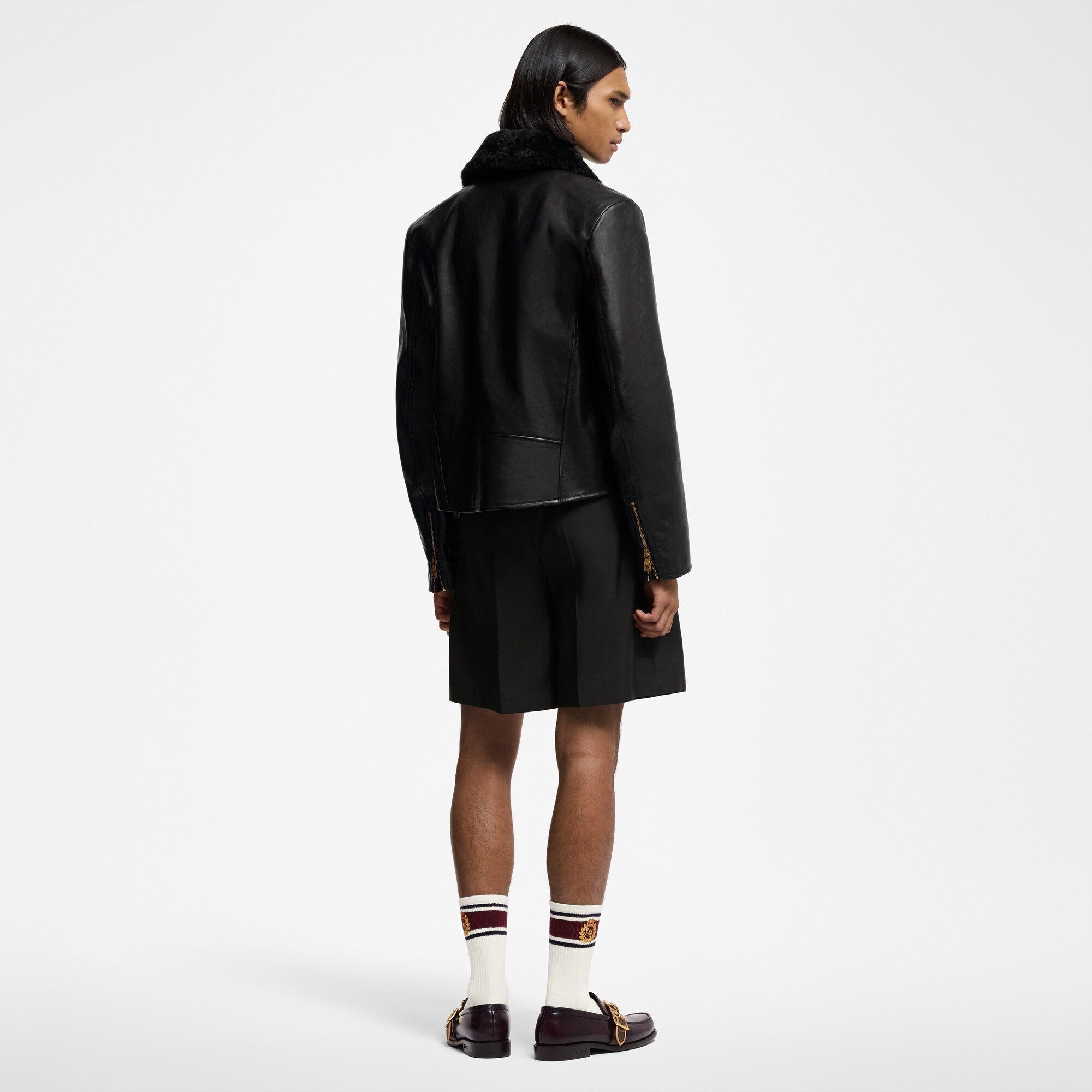 Chaqueta motera de piel  Hombre Prêt-à-Porter Cazadoras y abrigos | LOUIS VUITTON (Zoom de producto)