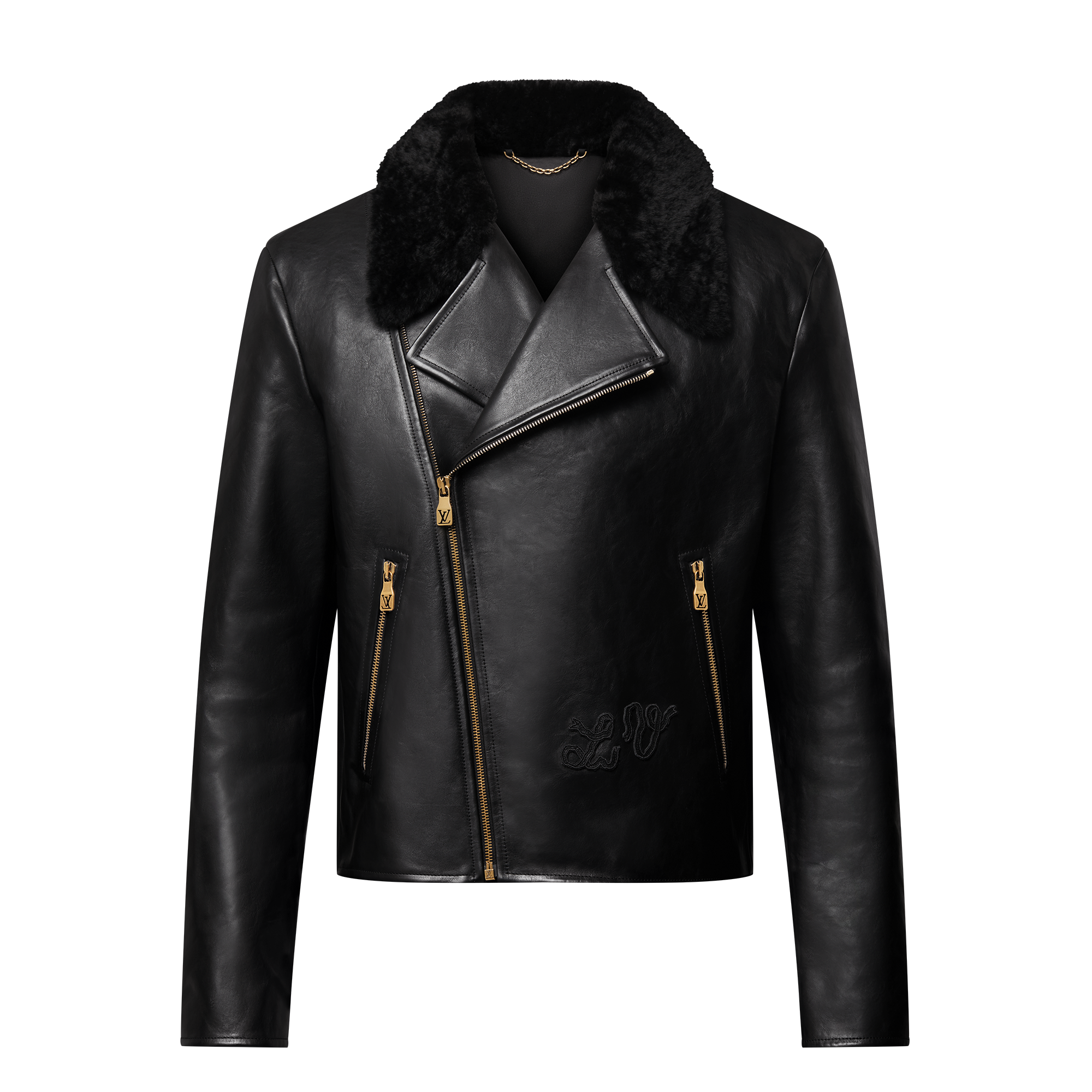Chaqueta motera de piel  Hombre Prêt-à-Porter Cazadoras y abrigos | LOUIS VUITTON (Zoom de producto)