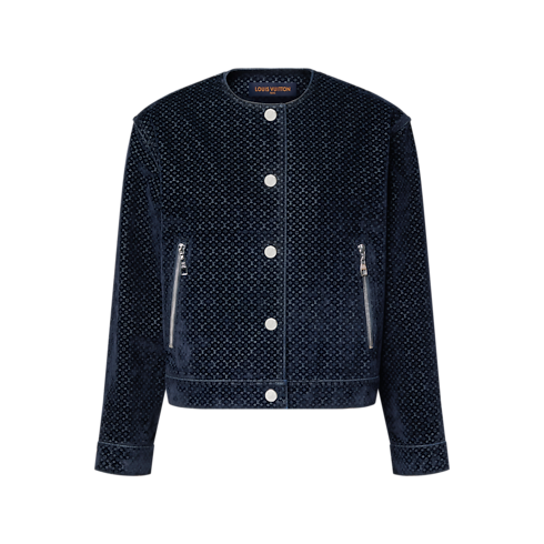 Chaqueta Nanogram de terciopelo flocado Mujer Prêt-à-Porter Abrigos y chaquetas | LOUIS VUITTON (Zoom de producto)