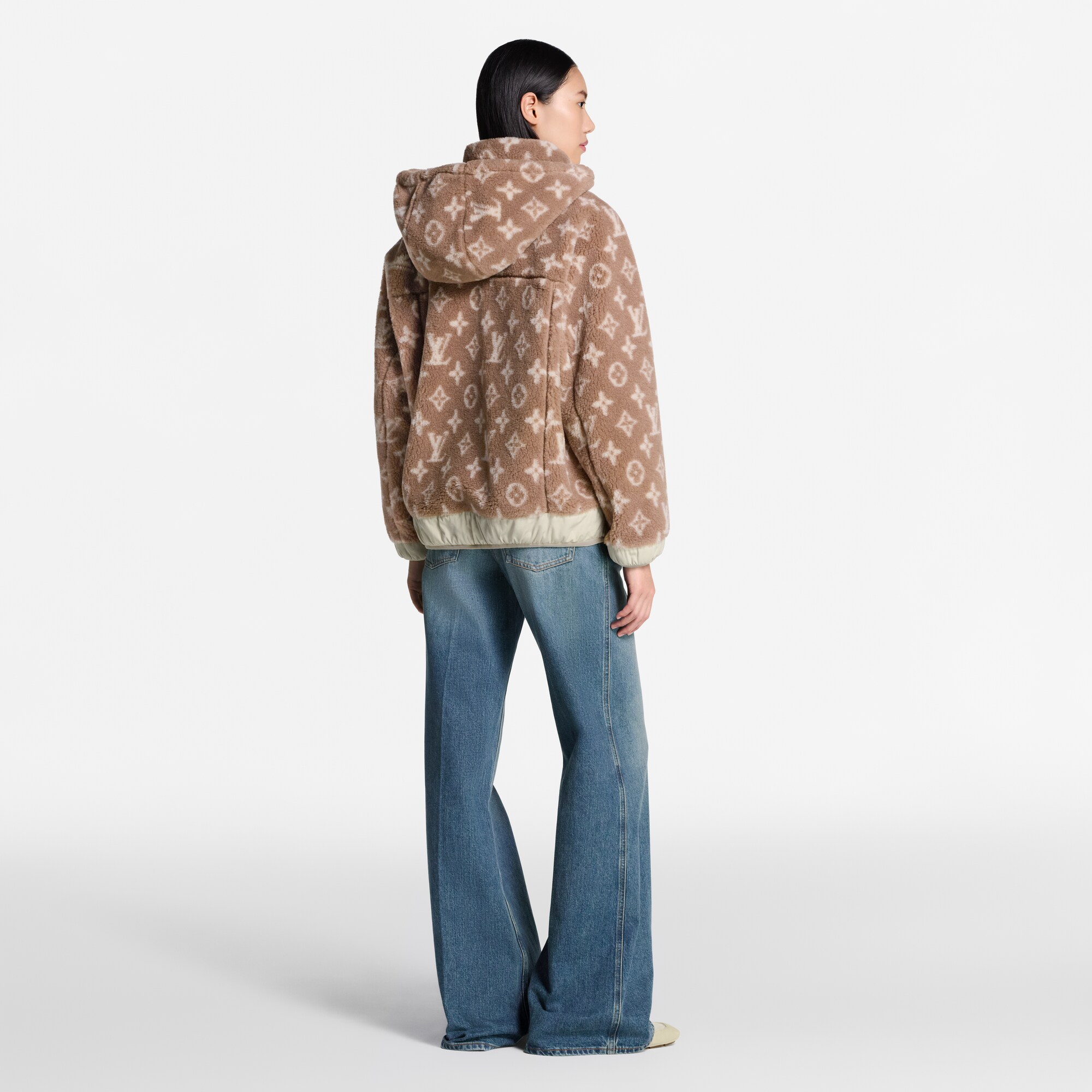 Chaqueta polar Monogram con capucha  Mujer Prêt-à-Porter Abrigos y chaquetas | LOUIS VUITTON (Zoom de producto)