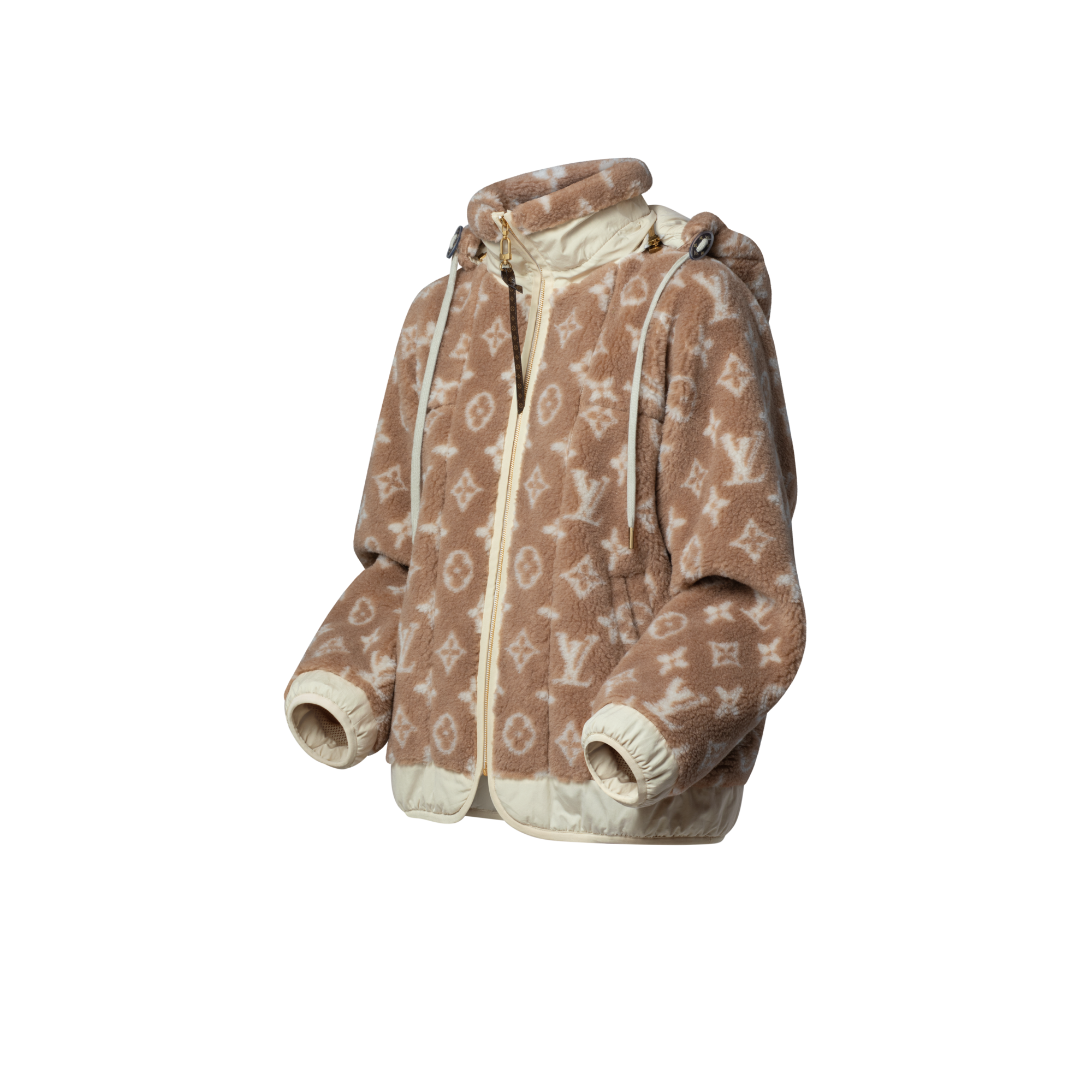 Chaqueta polar Monogram con capucha  Mujer Prêt-à-Porter Abrigos y chaquetas | LOUIS VUITTON (Zoom de producto)