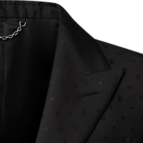 Chaqueta Pont Neuf de satén con botonadura sencilla Hombre Prêt-à-Porter Todo Prêt-à-Porter | LOUIS VUITTON (Zoom de producto)