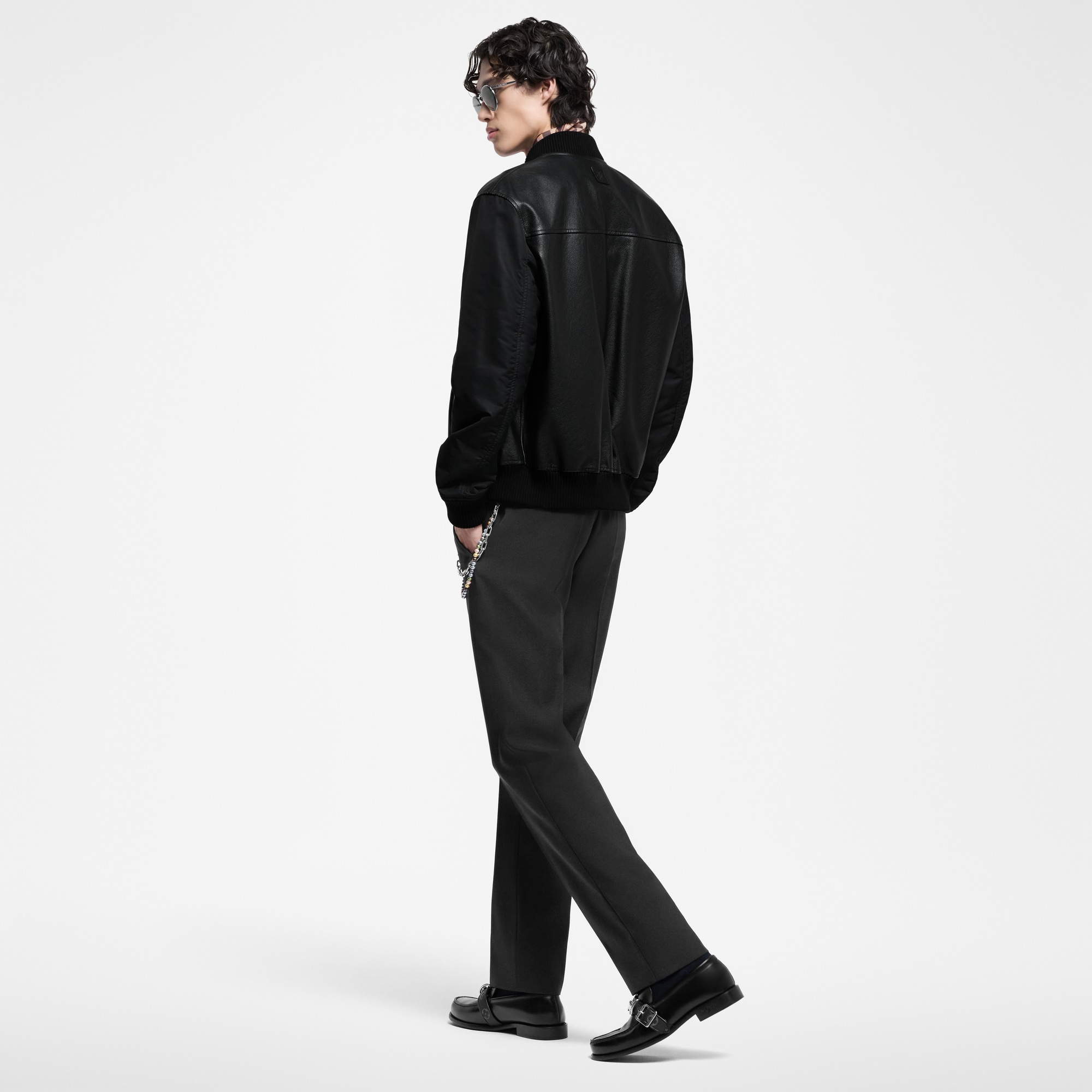 Chaqueta reversible de piel y nailon  Hombre Prêt-à-Porter Cazadoras y abrigos | LOUIS VUITTON (Zoom de producto)