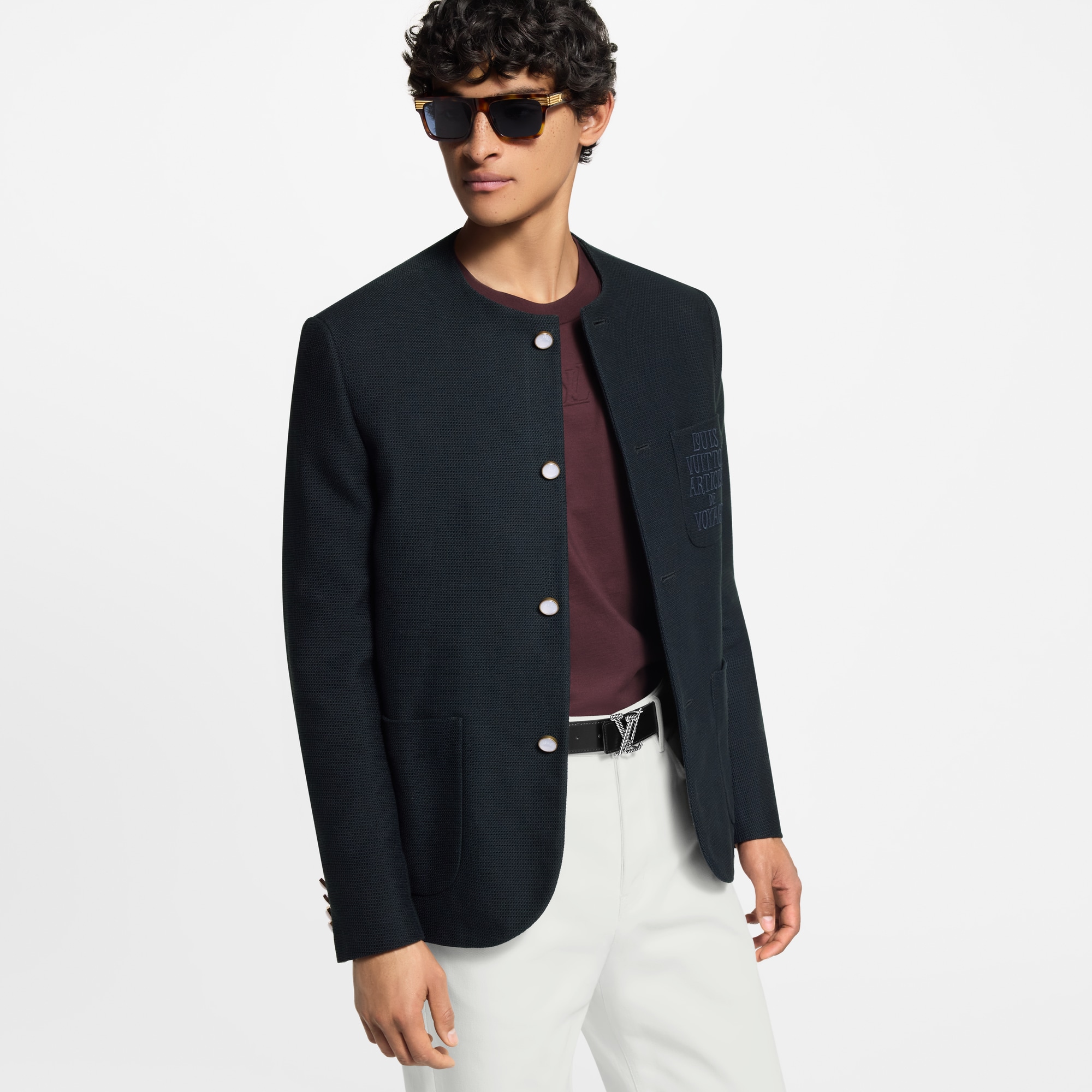 Chaqueta sin cuello  Hombre Prêt-à-Porter Americanas y chaquetas | LOUIS VUITTON (Zoom de producto)