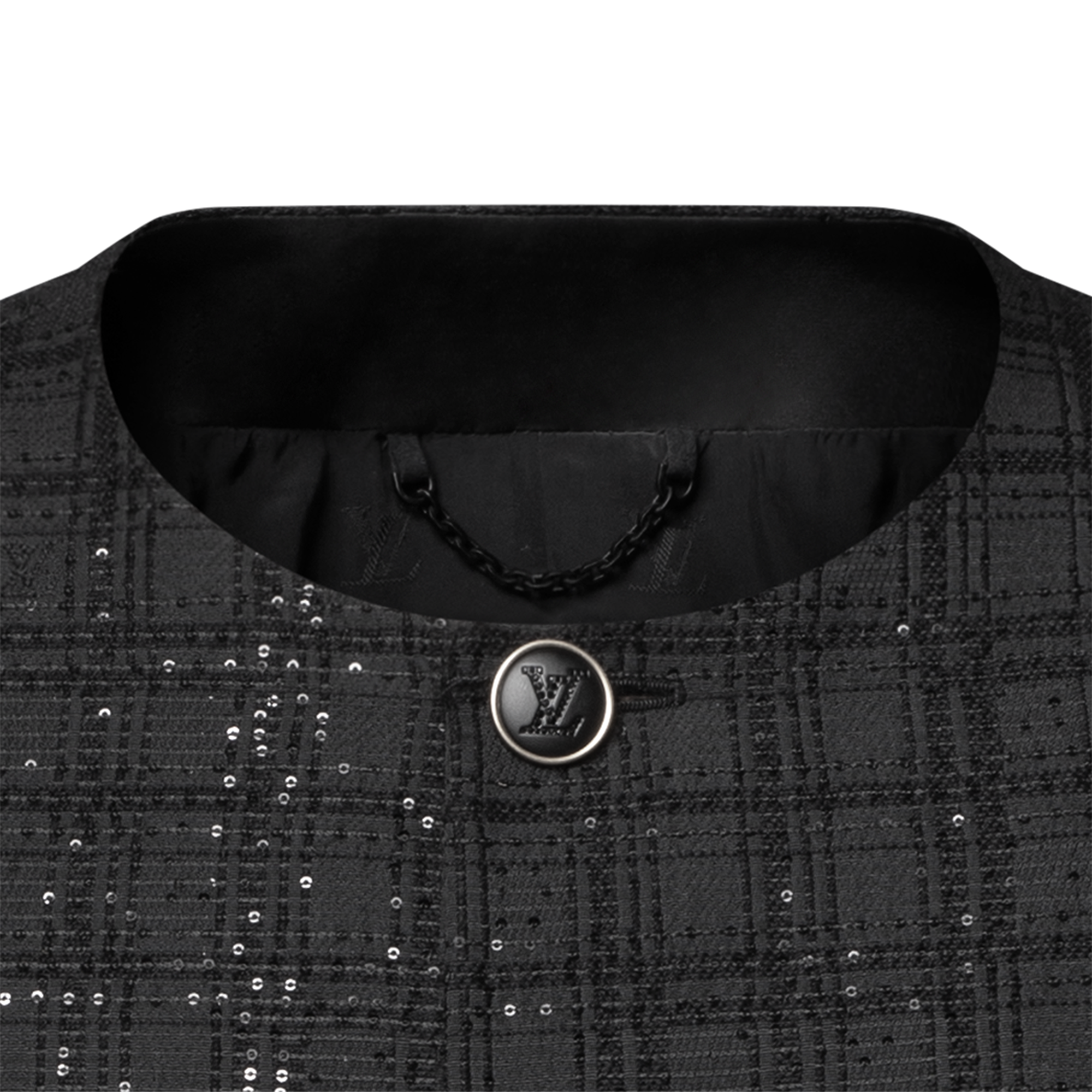 Chaqueta sin cuello con lentejuelas bordadas  Hombre Prêt-à-Porter Americanas y chaquetas | LOUIS VUITTON (Zoom de producto)