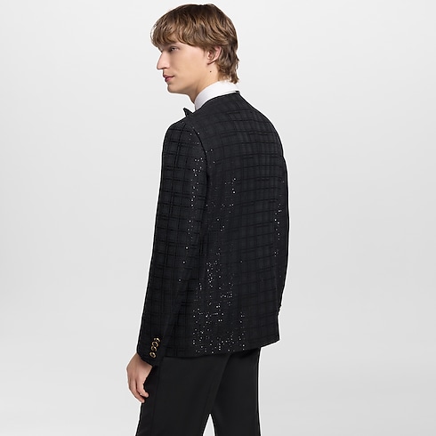 Chaqueta sin cuello con lentejuelas bordadas Hombre Prêt-à-Porter Americanas y chaquetas | LOUIS VUITTON (Zoom de producto)