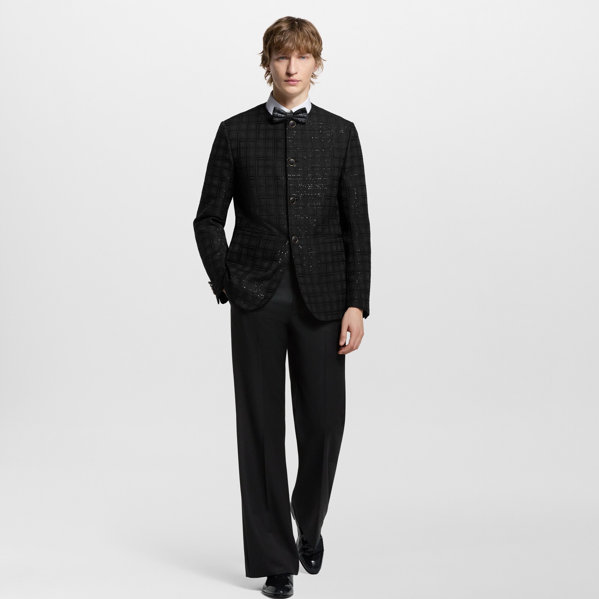 Chaqueta sin cuello con lentejuelas bordadas  Hombre Prêt-à-Porter Americanas y chaquetas | LOUIS VUITTON (Zoom de producto)