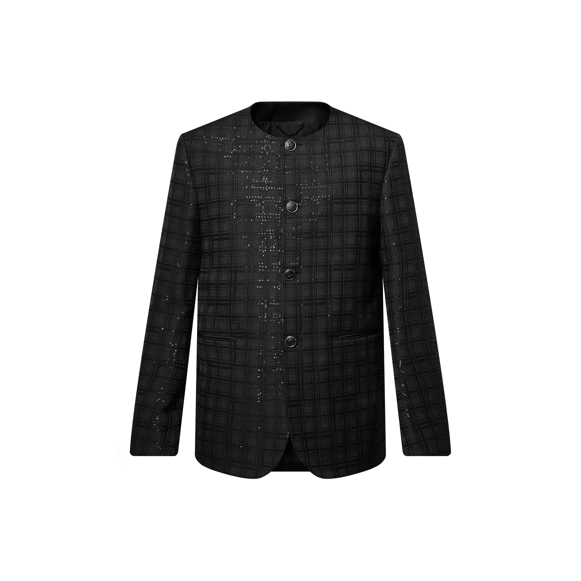Chaqueta sin cuello con lentejuelas bordadas  Hombre Prêt-à-Porter Americanas y chaquetas | LOUIS VUITTON (Zoom de producto)