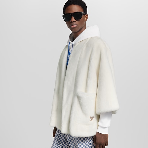 Chaqueta tipo kimono de visón Hombre Prêt-à-Porter Cazadoras y abrigos | LOUIS VUITTON (Zoom de producto)