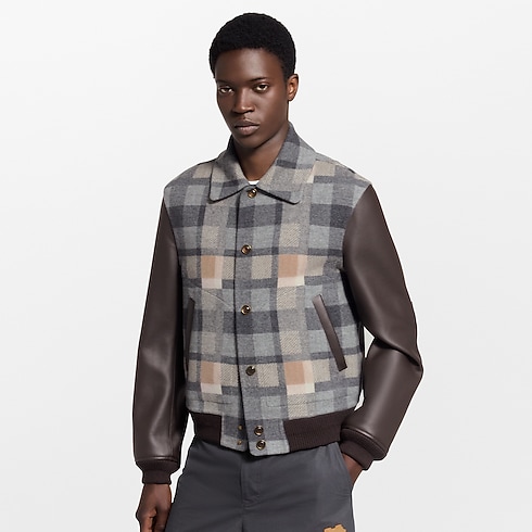 Chaqueta universitaria con detalles en piel Hombre Prêt-à-Porter Cazadoras y abrigos | LOUIS VUITTON (Zoom de producto)