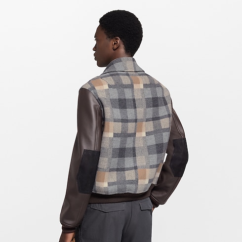Chaqueta universitaria con detalles en piel Hombre Prêt-à-Porter Cazadoras y abrigos | LOUIS VUITTON (Zoom de producto)