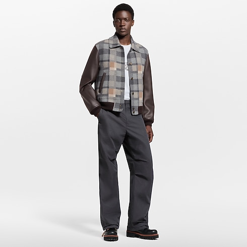 Chaqueta universitaria con detalles en piel Hombre Prêt-à-Porter Cazadoras y abrigos | LOUIS VUITTON (Zoom de producto)