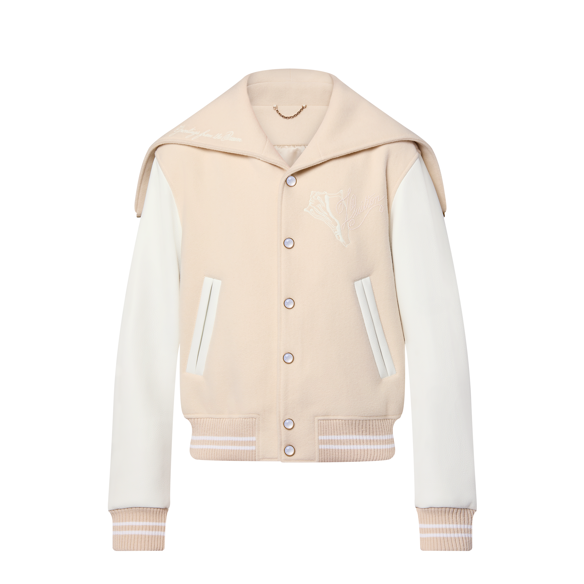 Chaqueta universitaria de piel de becerro  Hombre Prêt-à-Porter Cazadoras y abrigos | LOUIS VUITTON (Zoom de producto)