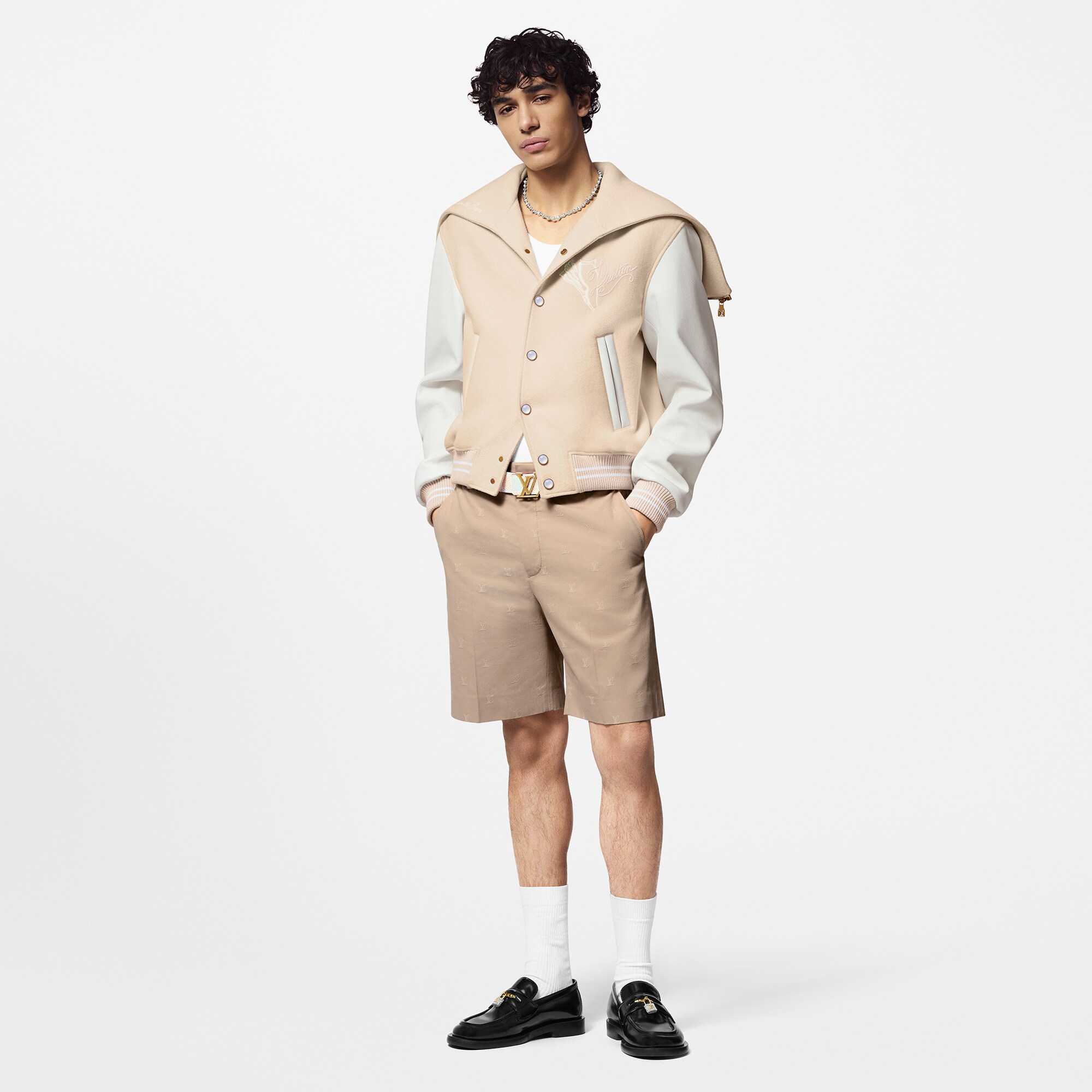 Chaqueta universitaria de piel de becerro  Hombre Prêt-à-Porter Cazadoras y abrigos | LOUIS VUITTON (Zoom de producto)