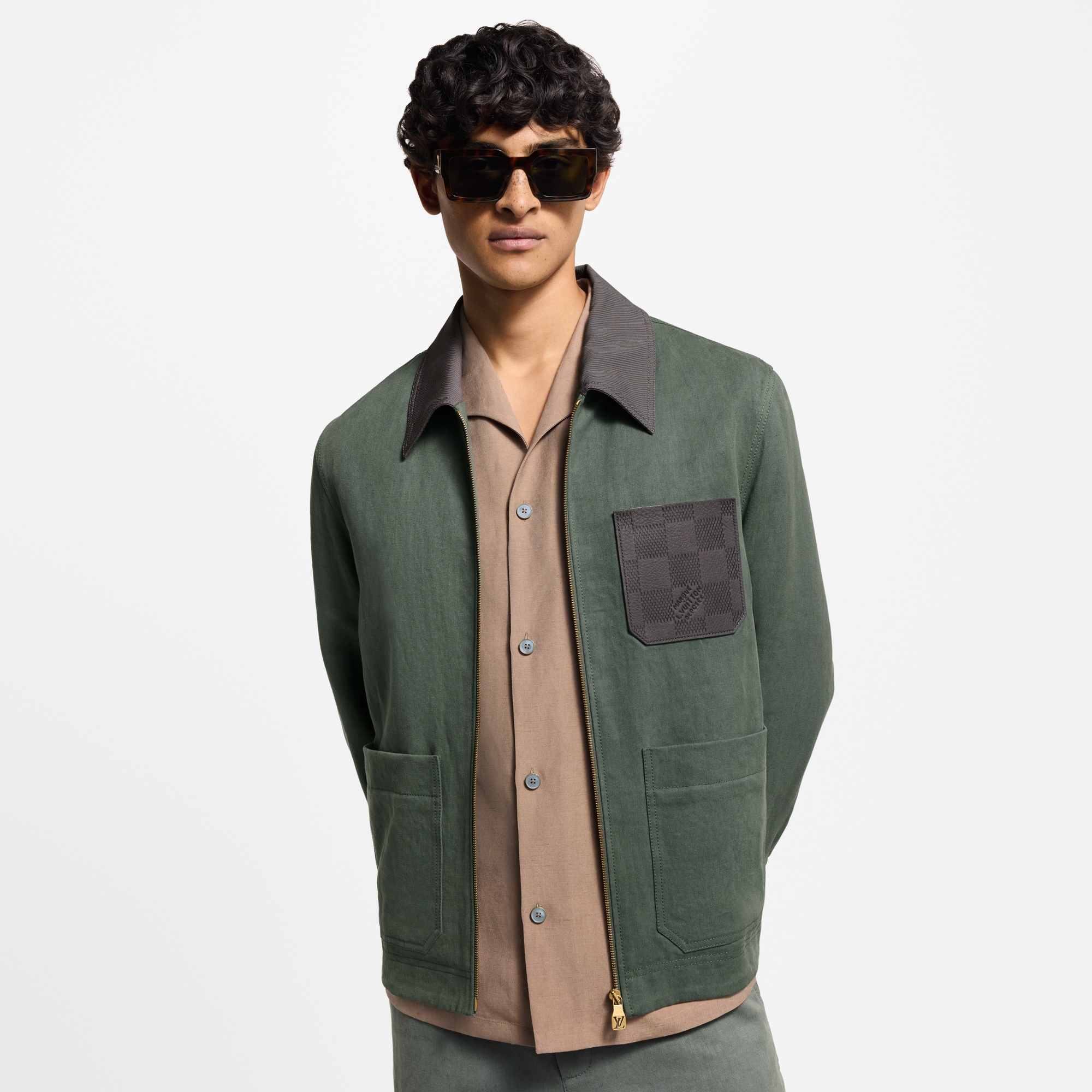 Chaqueta utilitaria de lino ligero  Hombre Prêt-à-Porter Cazadoras y abrigos | LOUIS VUITTON (Zoom de producto)