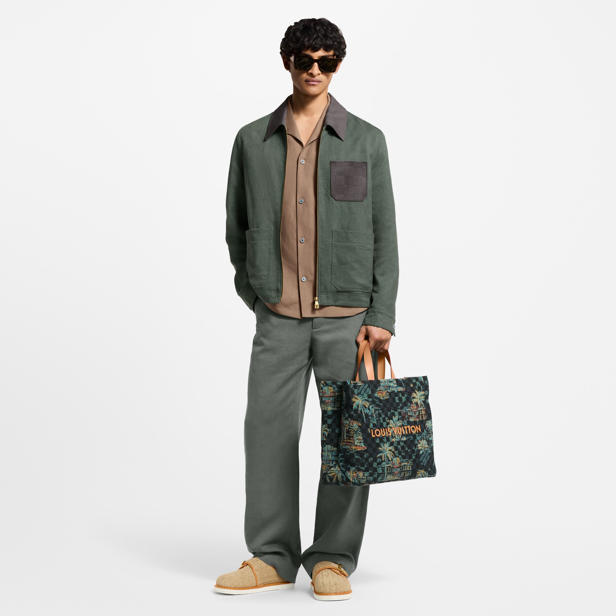 Chaqueta utilitaria de lino ligero  Hombre Prêt-à-Porter Cazadoras y abrigos | LOUIS VUITTON (Zoom de producto)