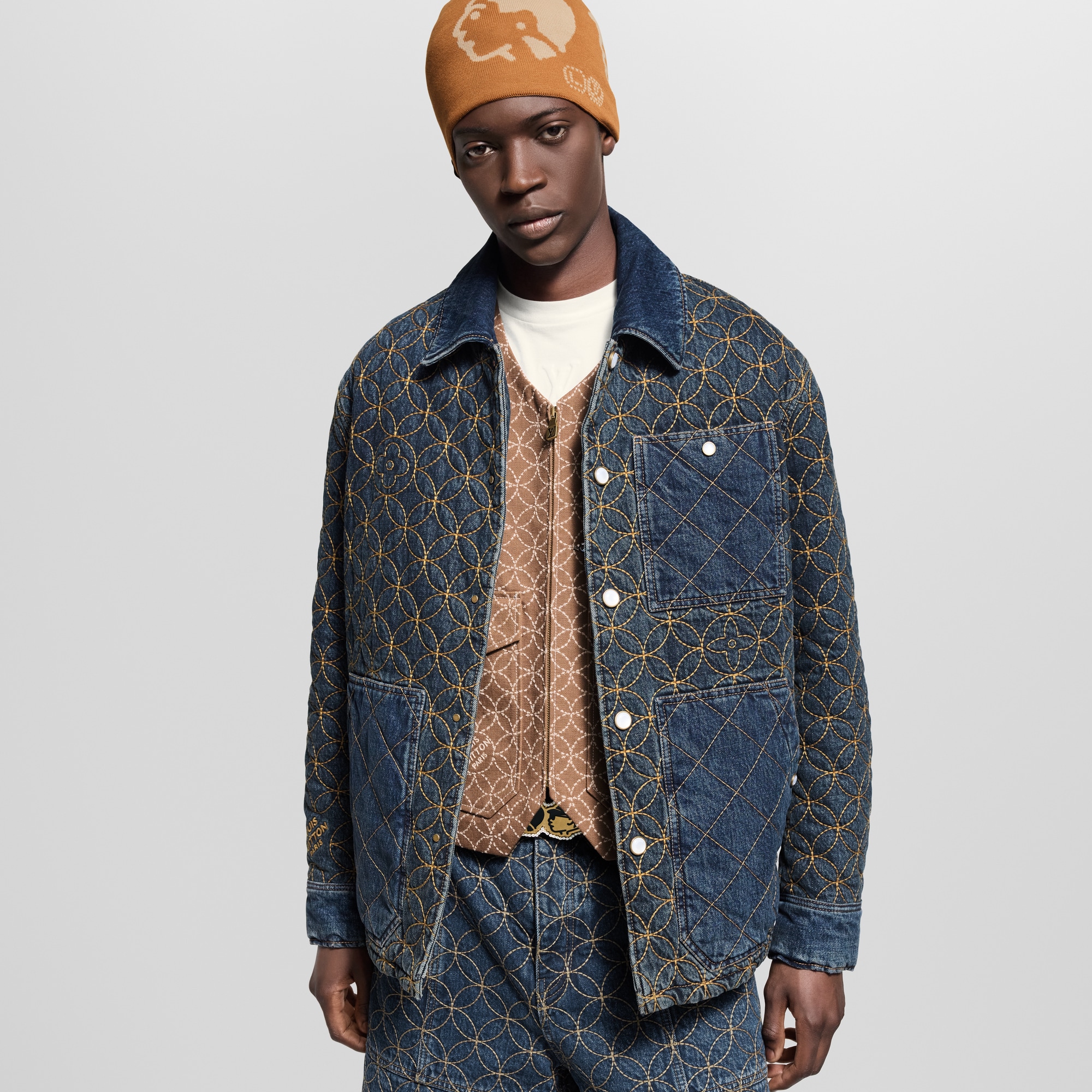 Chaqueta vaquera bordada  Hombre Prêt-à-Porter Cazadoras y abrigos | LOUIS VUITTON (Zoom de producto)