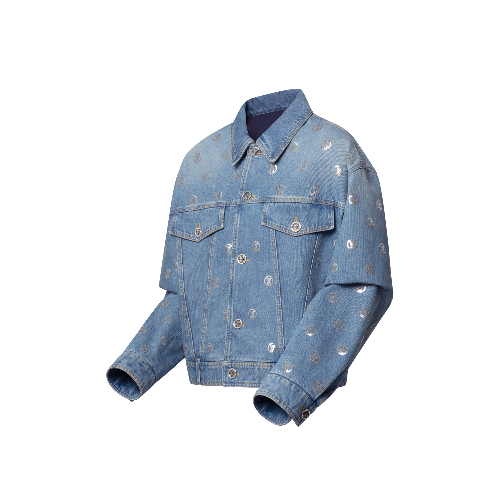 Chaqueta vaquera con lentejuelas  Mujer Prêt-à-Porter Abrigos y chaquetas | LOUIS VUITTON (Zoom de producto)