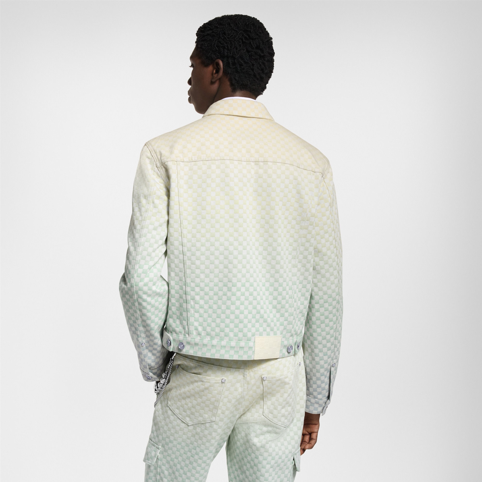 Chaqueta vaquera Damier con efecto degradado  Hombre Prêt-à-Porter Cazadoras y abrigos | LOUIS VUITTON (Zoom de producto)