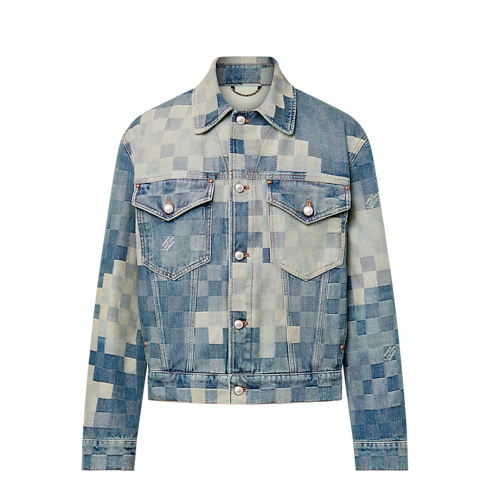 Chaqueta vaquera Damier de corte clásico Hombre Prêt-à-Porter Cazadoras y abrigos | LOUIS VUITTON (Zoom de producto)