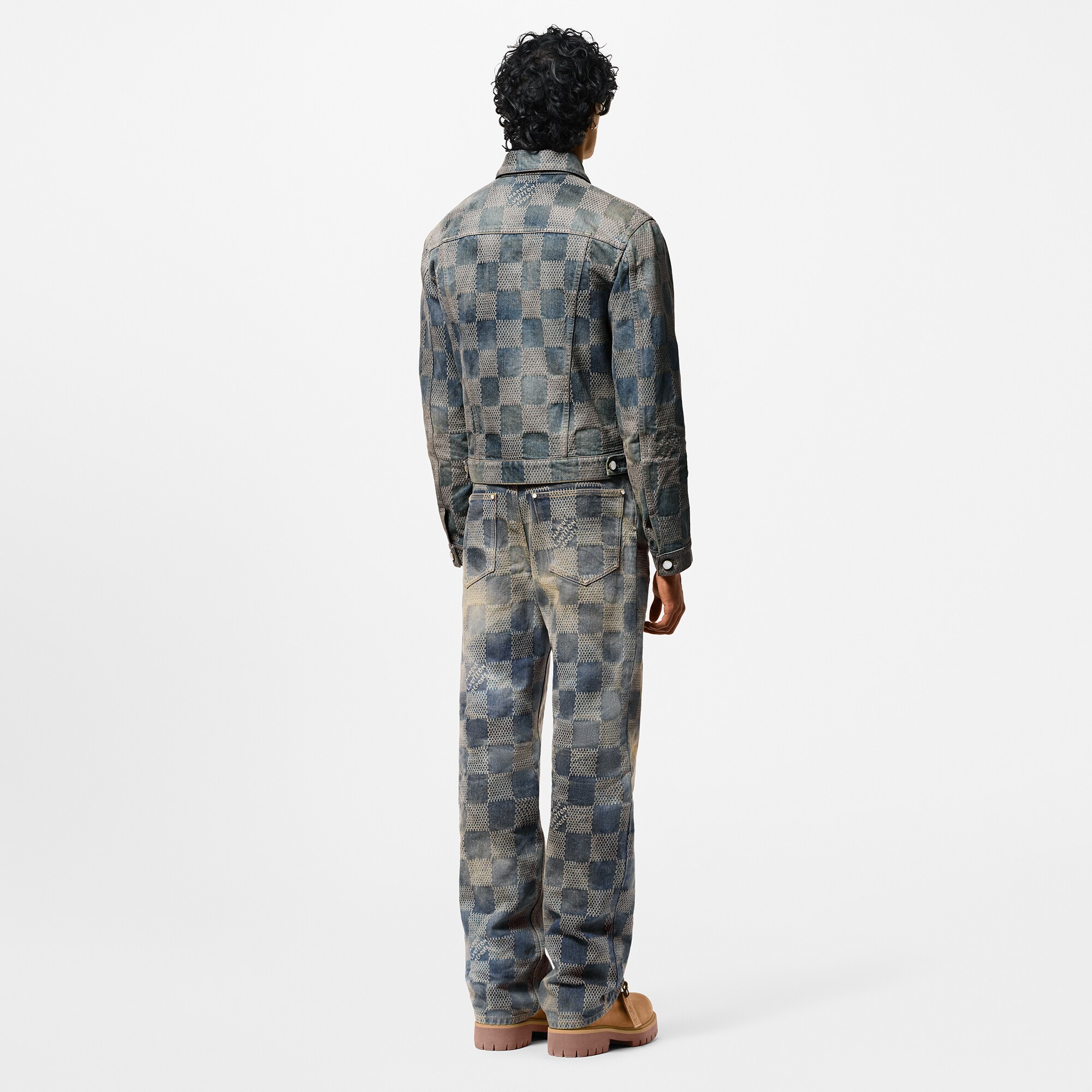Chaqueta vaquera Damier desteñida  Hombre Prêt-à-Porter Cazadoras y abrigos | LOUIS VUITTON (Zoom de producto)