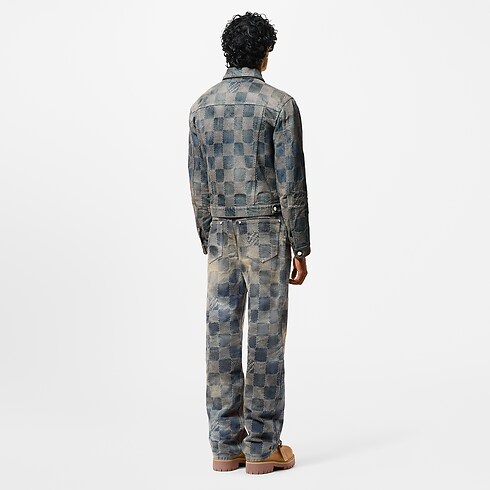 Chaqueta vaquera Damier desteñida Hombre Prêt-à-Porter Cazadoras y abrigos | LOUIS VUITTON (Zoom de producto)