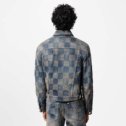 Chaqueta vaquera Damier desteñida Hombre Prêt-à-Porter Cazadoras y abrigos | LOUIS VUITTON (Zoom de producto)