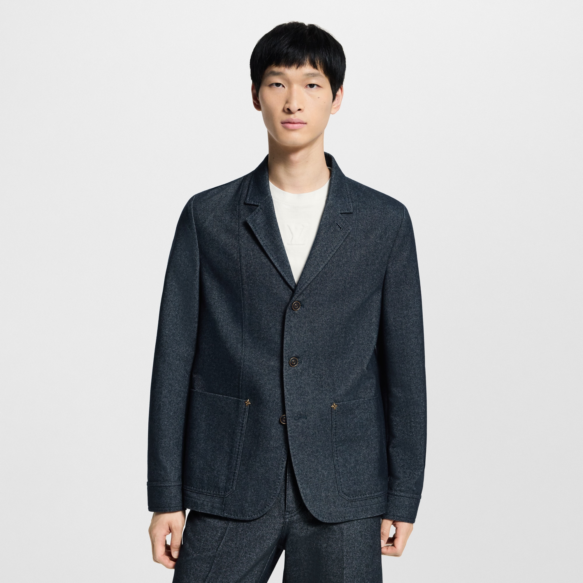 Chaqueta vaquera en mezcla de materiales  Hombre Prêt-à-Porter Americanas y chaquetas | LOUIS VUITTON (Zoom de producto)