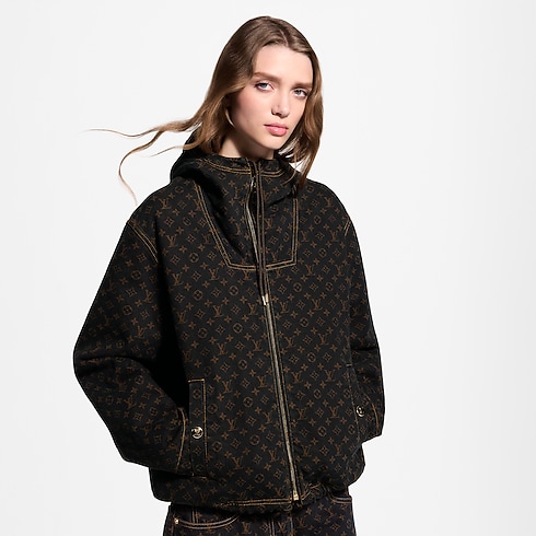 Chaqueta vaquera Monogram con cremallera Mujer Prêt-à-Porter Abrigos y chaquetas | LOUIS VUITTON (Zoom de producto)