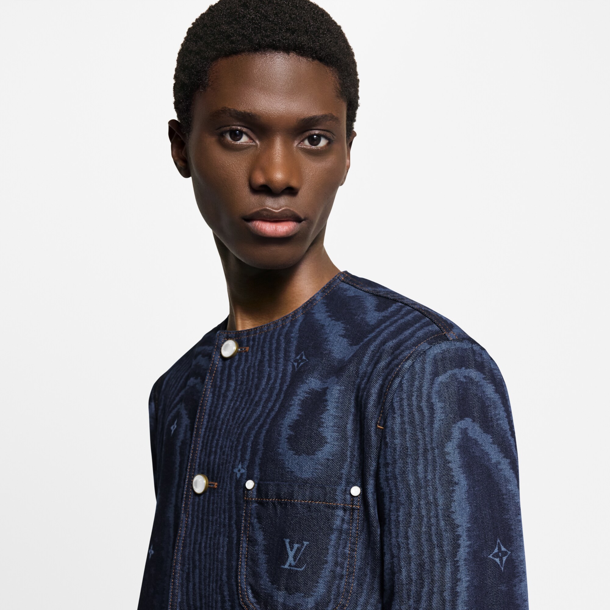 Chaqueta vaquera sin cuello  Hombre Prêt-à-Porter Todo Prêt-à-Porter | LOUIS VUITTON (Zoom de producto)