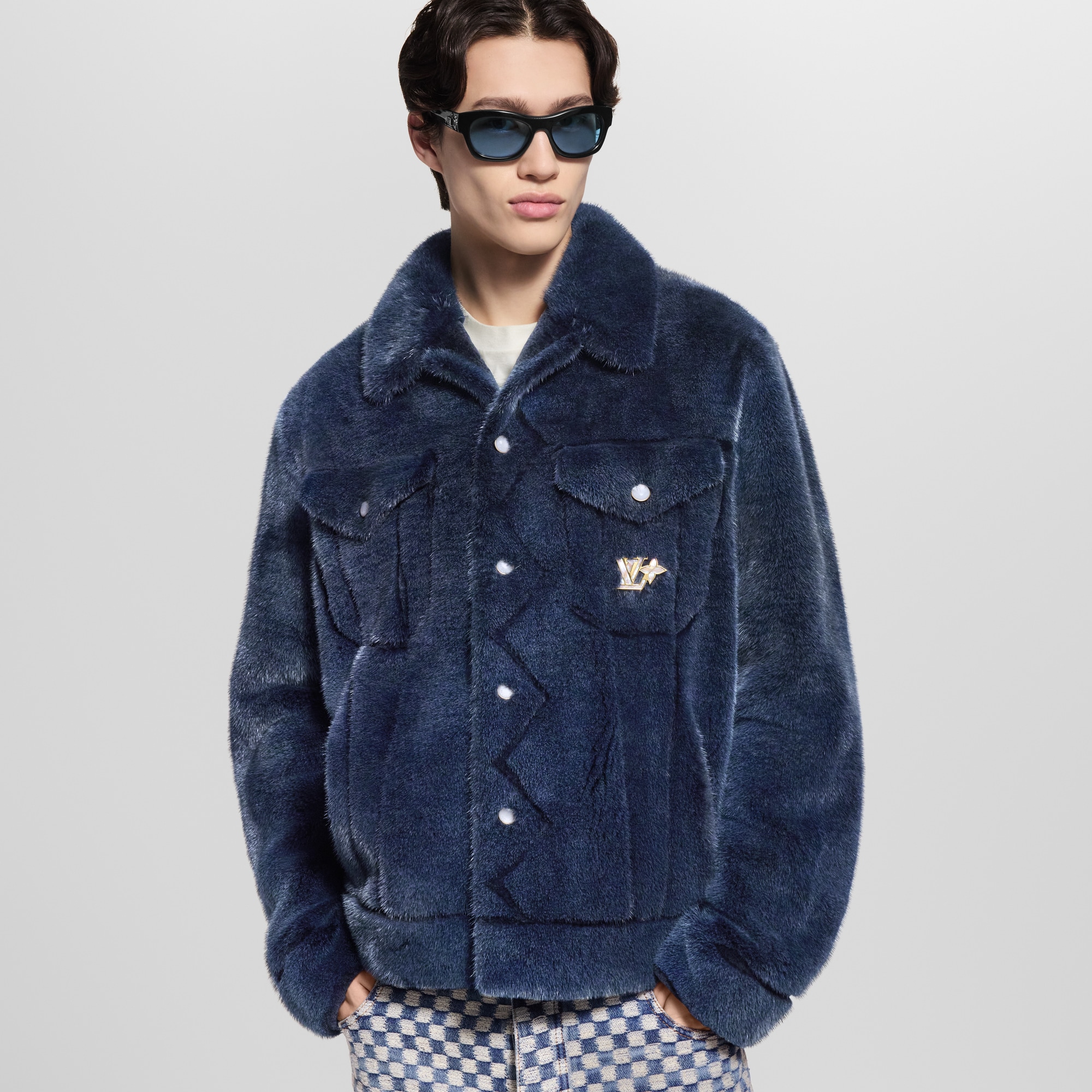 Chaqueta vaquera trucker de visón  Hombre Prêt-à-Porter Cazadoras y abrigos | LOUIS VUITTON (Zoom de producto)