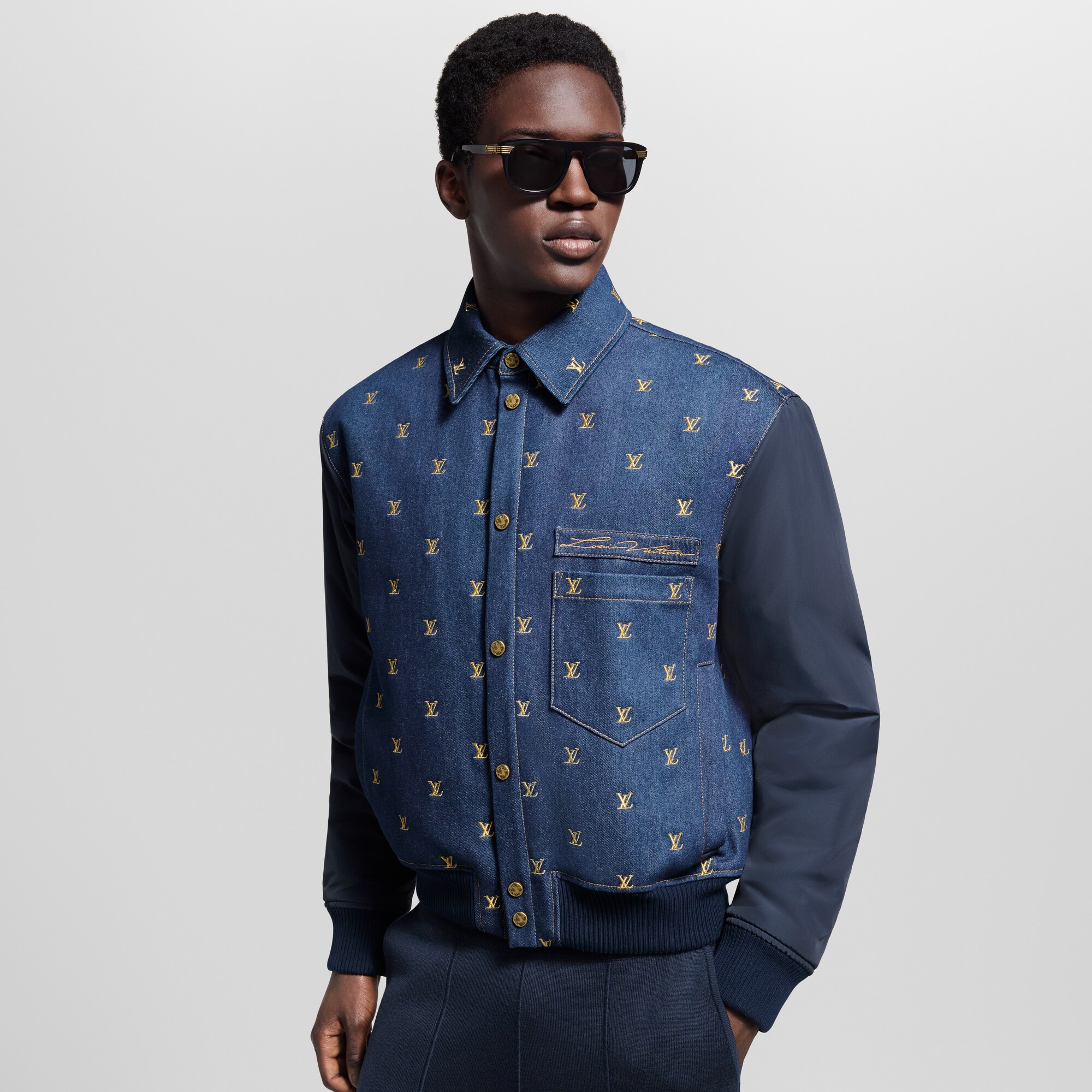 Chaqueta vaquera universitaria suprarreciclada  Hombre Prêt-à-Porter Cazadoras y abrigos | LOUIS VUITTON (Zoom de producto)