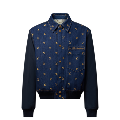 Chaqueta vaquera universitaria suprarreciclada Hombre Prêt-à-Porter Cazadoras y abrigos | LOUIS VUITTON (Zoom de producto)