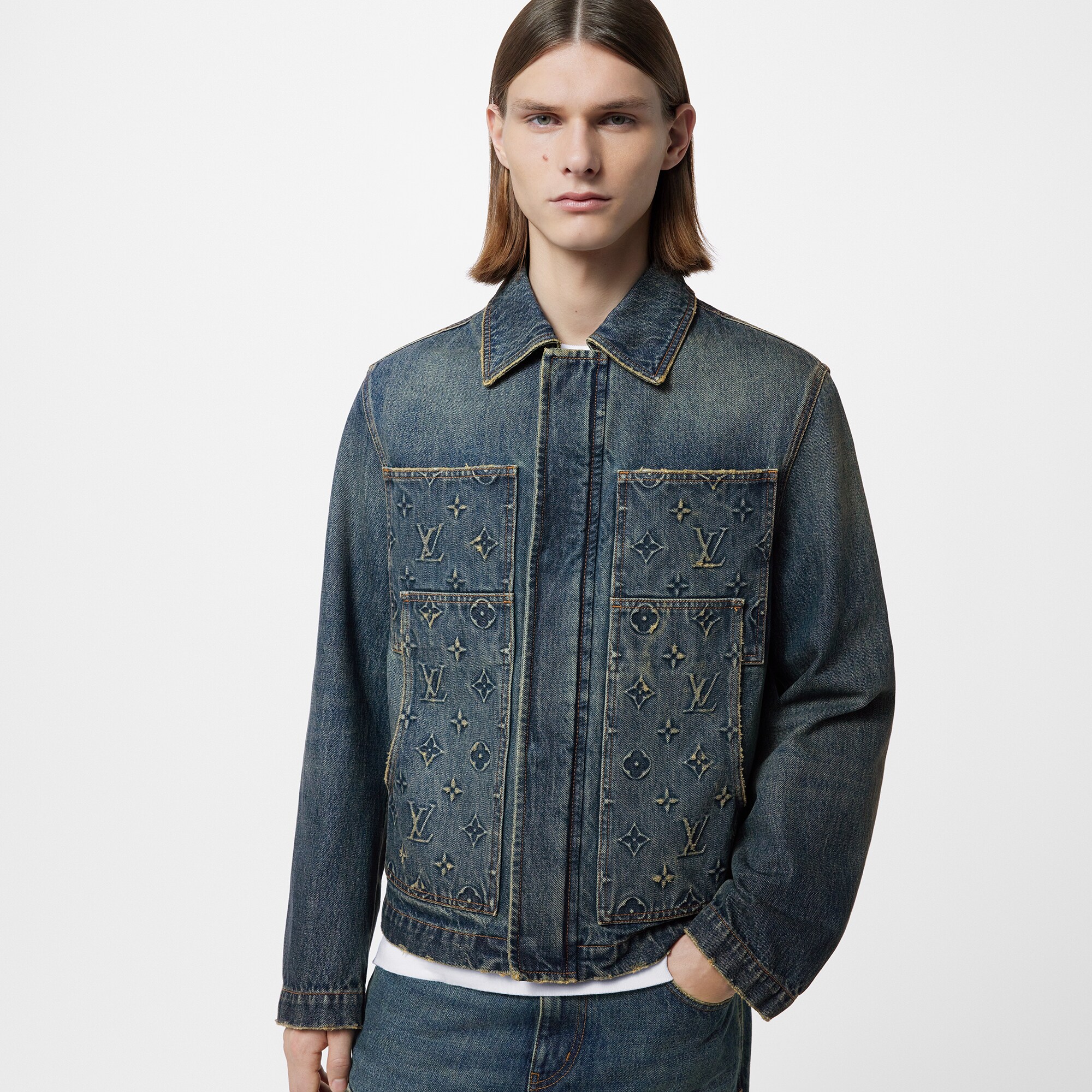 Chaqueta vaquera utilitaria  Hombre Prêt-à-Porter Cazadoras y abrigos | LOUIS VUITTON (Zoom de producto)