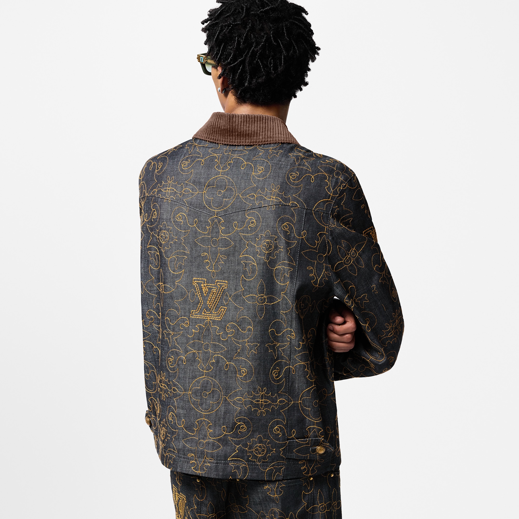 Chaqueta vaquera utilitaria bordada  Hombre Prêt-à-Porter Cazadoras y abrigos | LOUIS VUITTON (Zoom de producto)