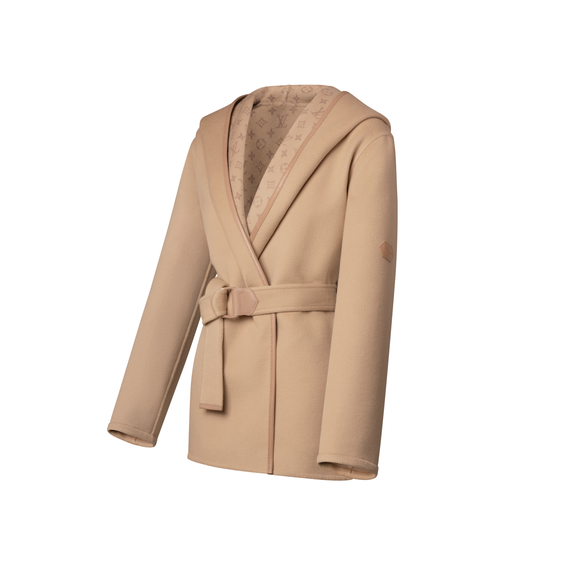 Chaquetón corto con cinturón  Mujer Prêt-à-Porter Abrigos y chaquetas | LOUIS VUITTON (Zoom de producto)